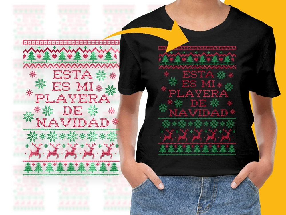 Esta Es Mi Playera De Navidad PNG File - Teepew