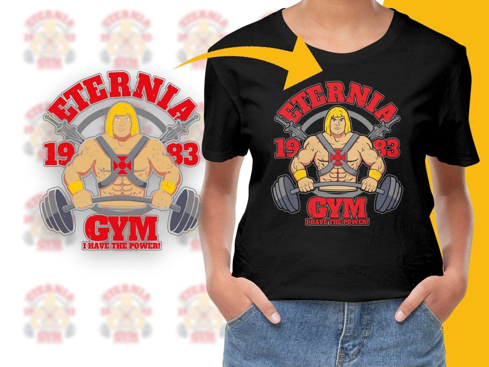 Eternia 1983 GYM Fitness I Have the Power PNG File - Teepew