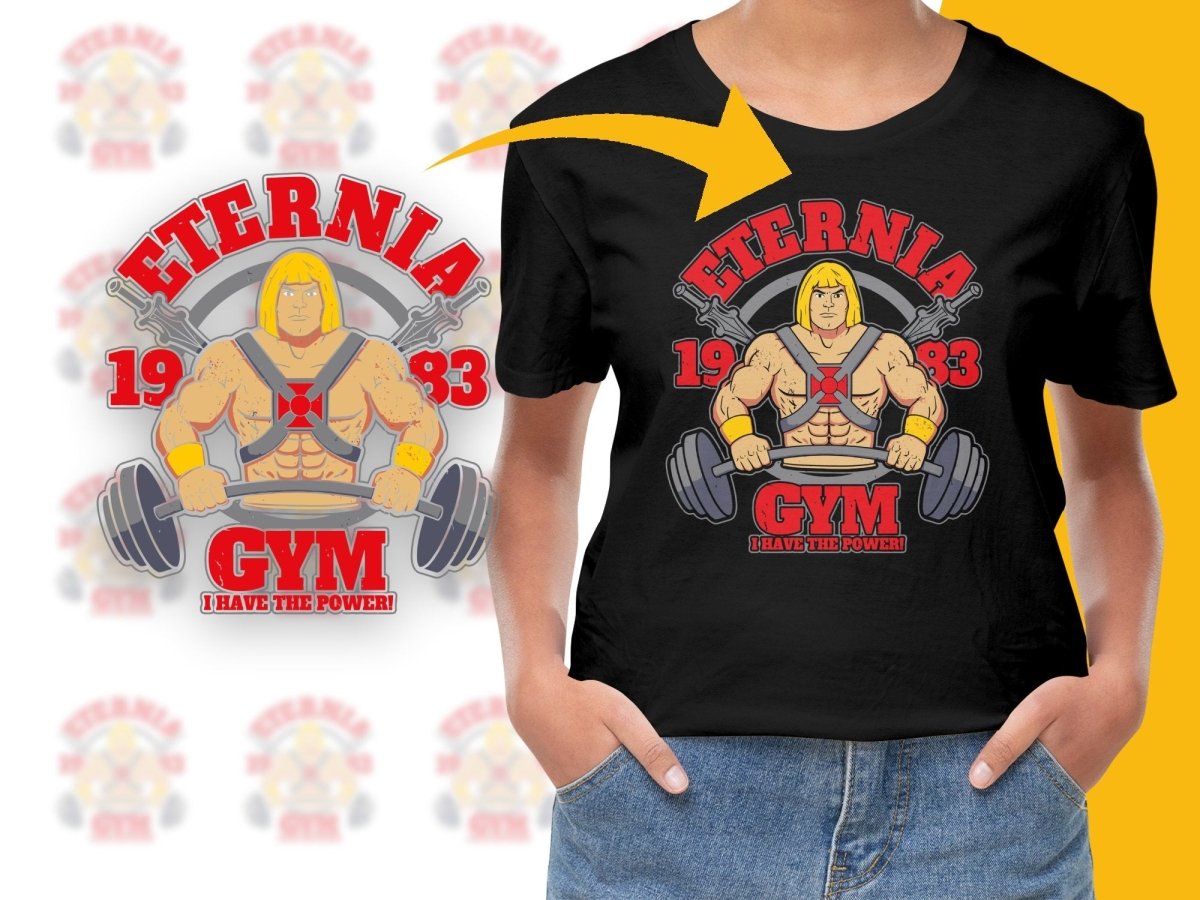 Eternia 1983 GYM Fitness I Have the Power PNG File - Teepew