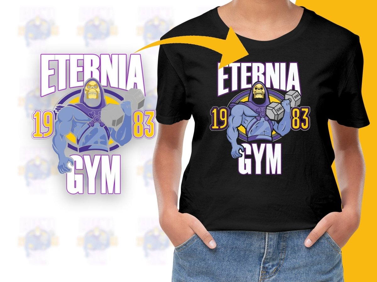 Eternia Gym Fitness 1983 Classic Graphic PNG File - Teepew