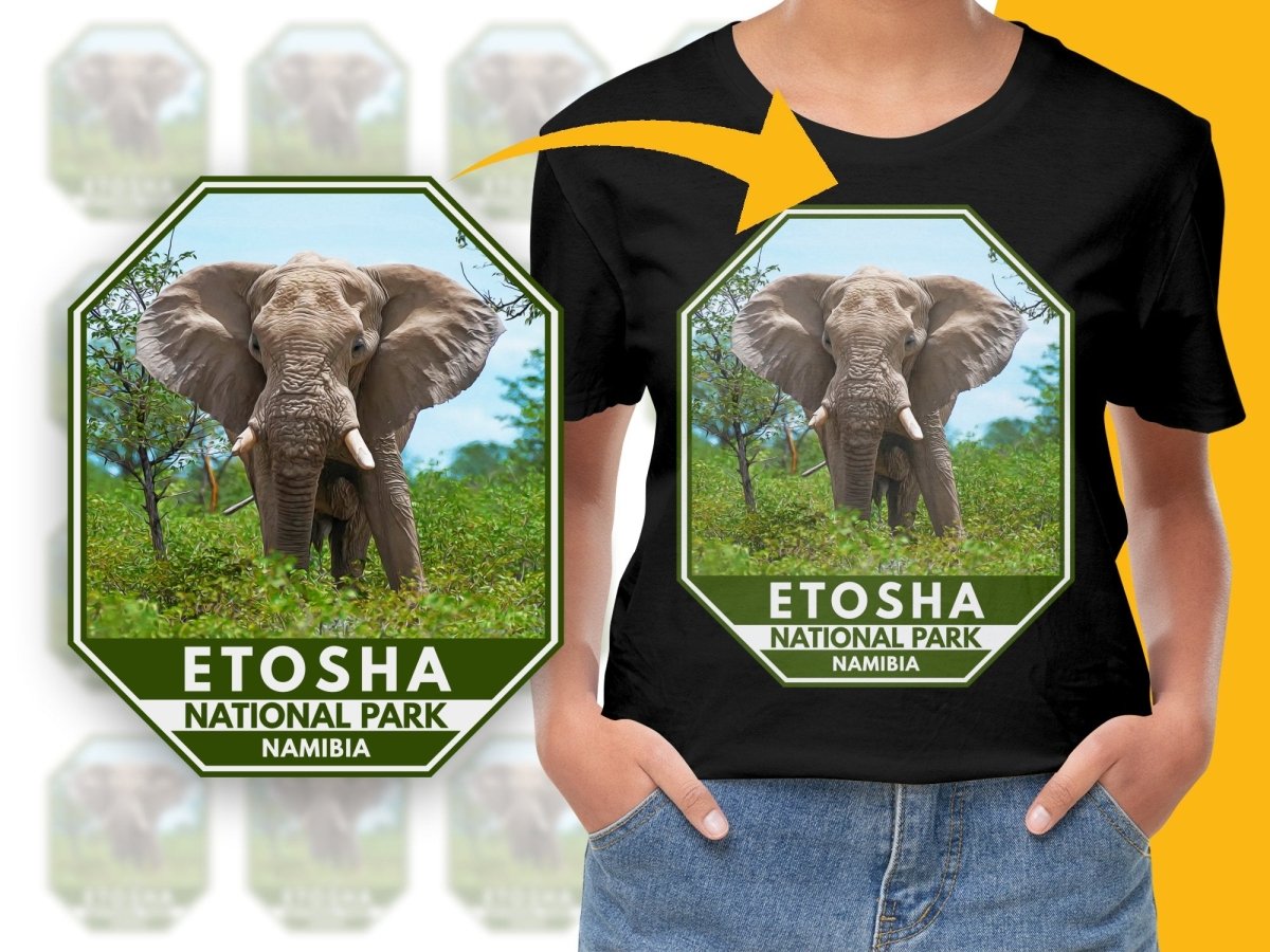 Etosha National Park Namibia Elephant Safari Png Digital Download - Teepew