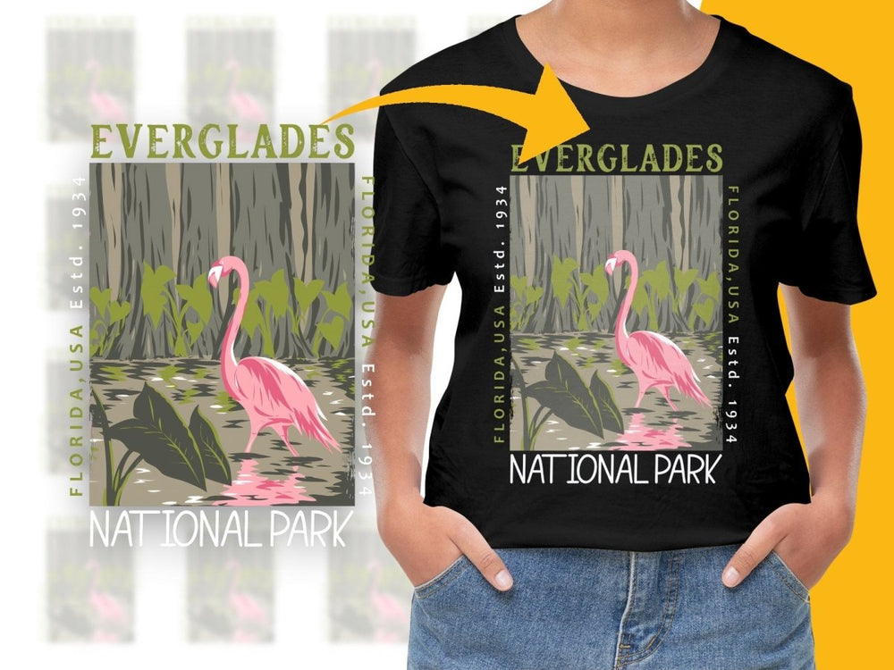 Everglades National Park Flamingo PNG File - Teepew