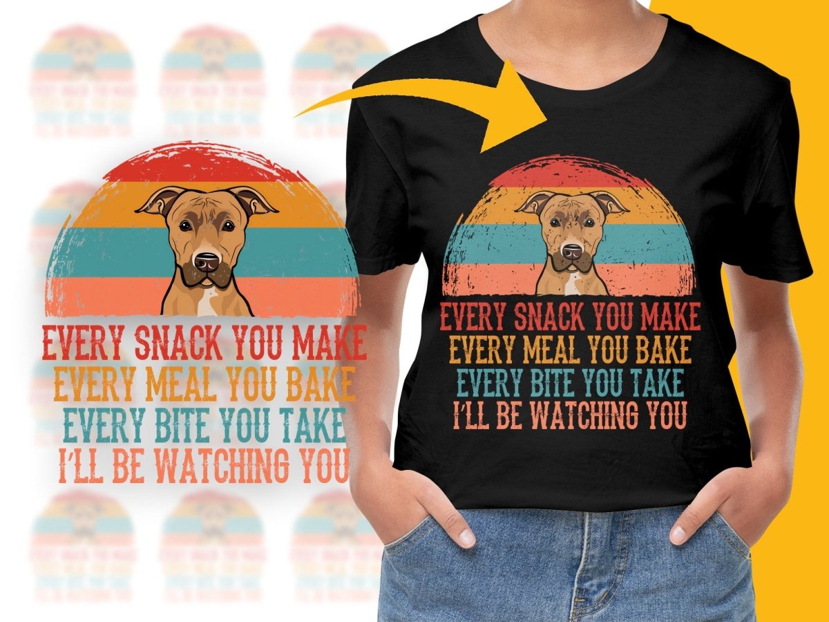 Every Snack You Make Retro Dog Watching PNG File - Teepew
