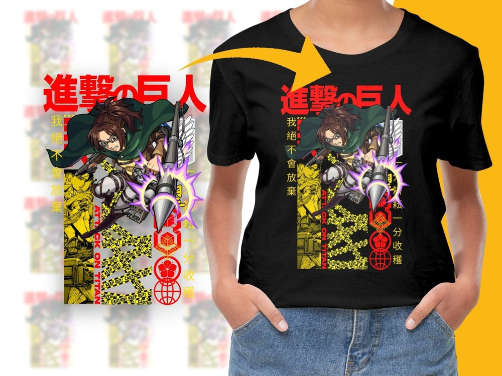 Exciting Attack on Titan Hanji Zoe Graphic PNG File - Teepew