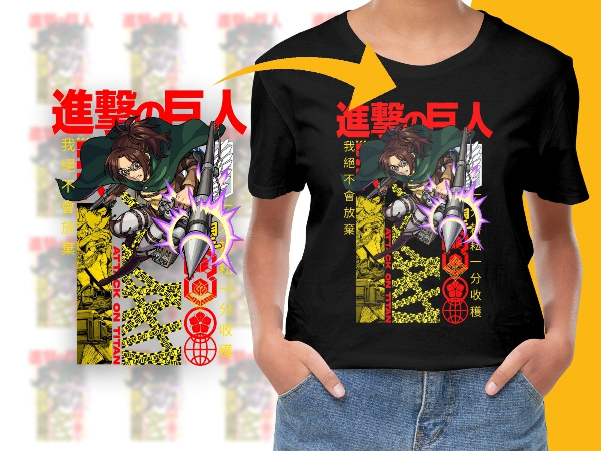 Exciting Attack on Titan Hanji Zoe Graphic PNG File - Teepew