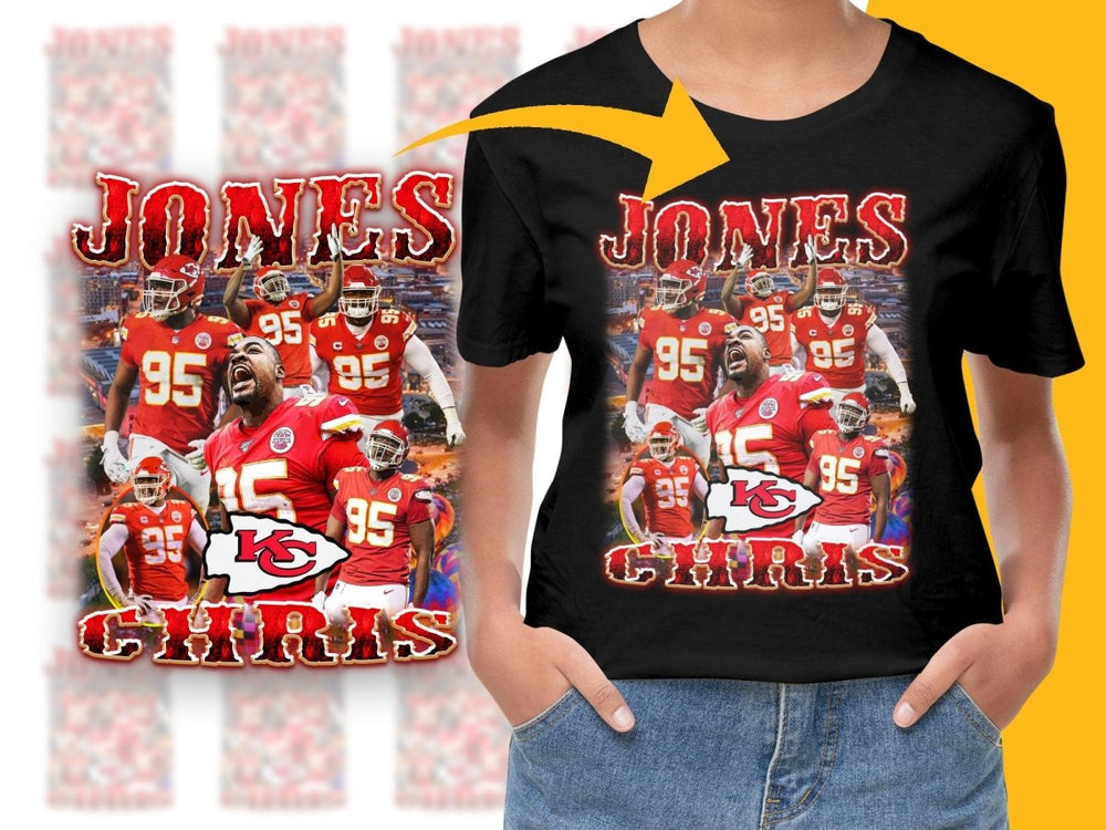 Exciting Chris Jones Passion Bootleg Football PNG File - Teepew