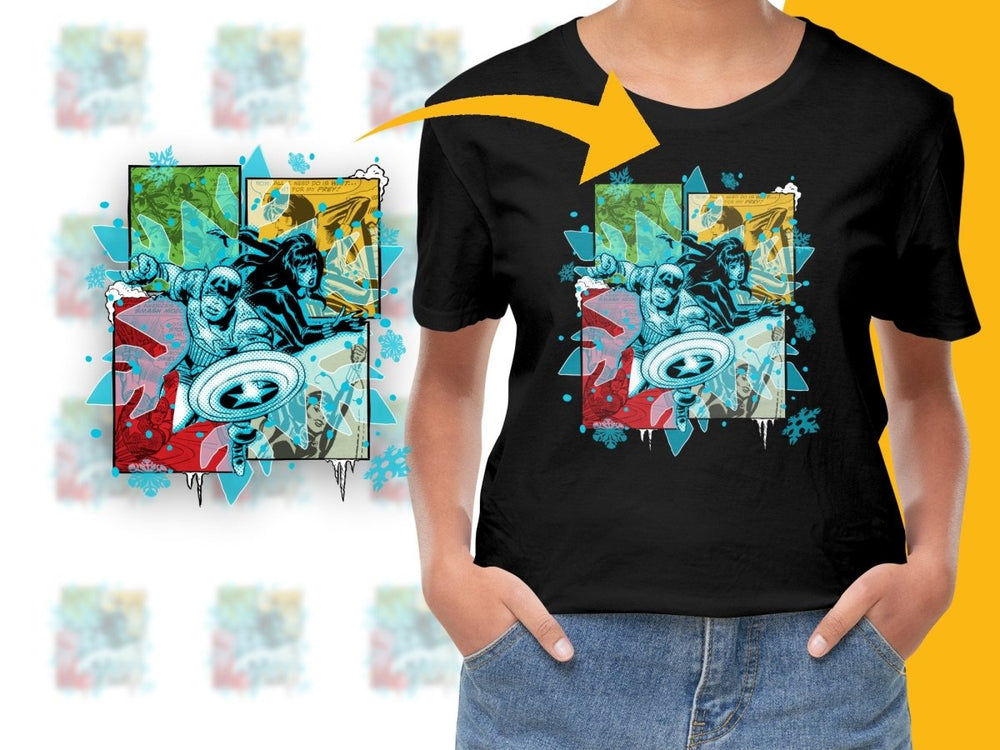 Exciting Comic Book Action Poster with Vibrant Colors Digital - Teepew