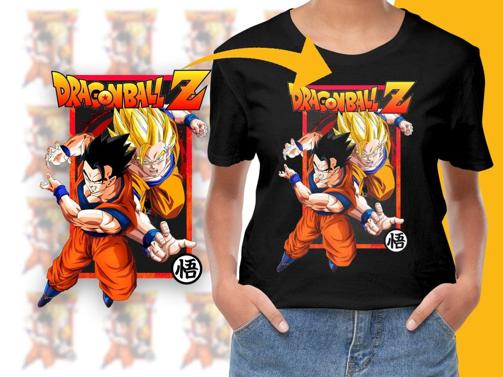 Exciting DragonBall Z Goku and Vegeta Battle PNG File - Teepew