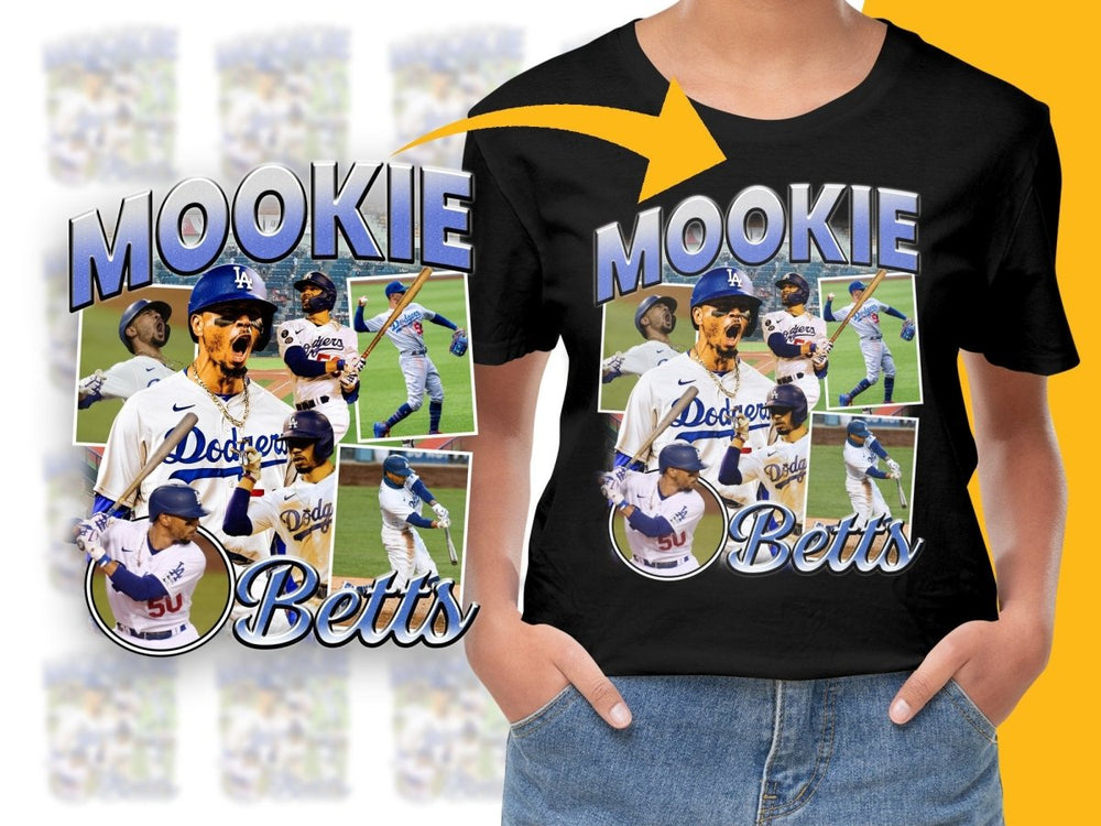 Exciting Mookie Betts Action Bootleg Baseball PNG File - Teepew