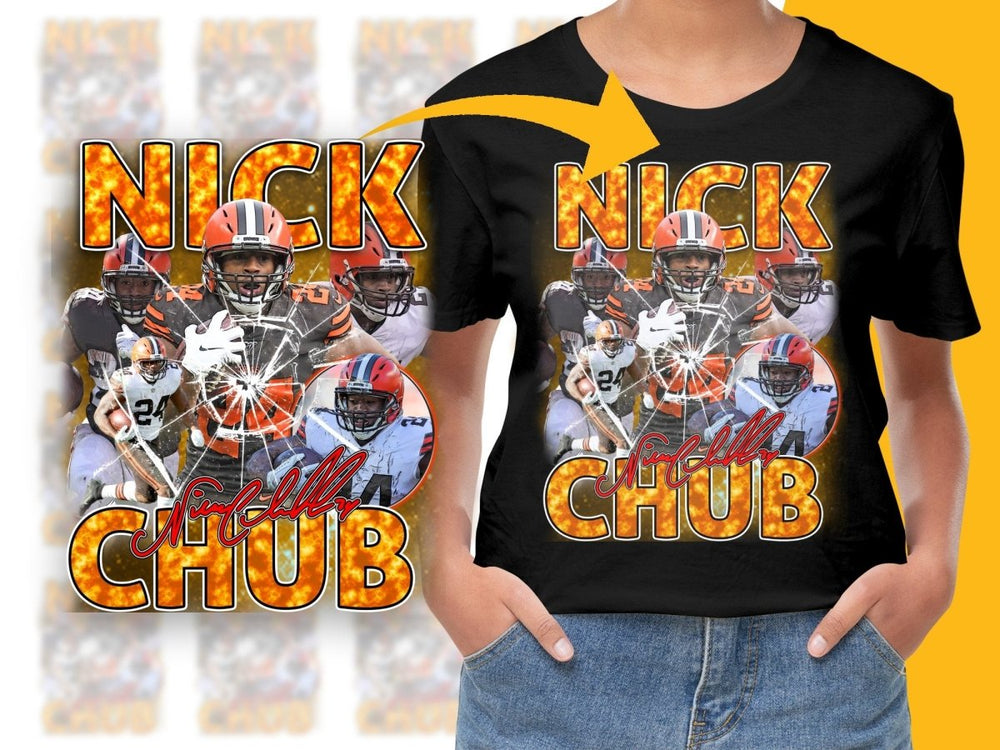 Exciting Nick Chubb Sports Fan PNG File - Teepew