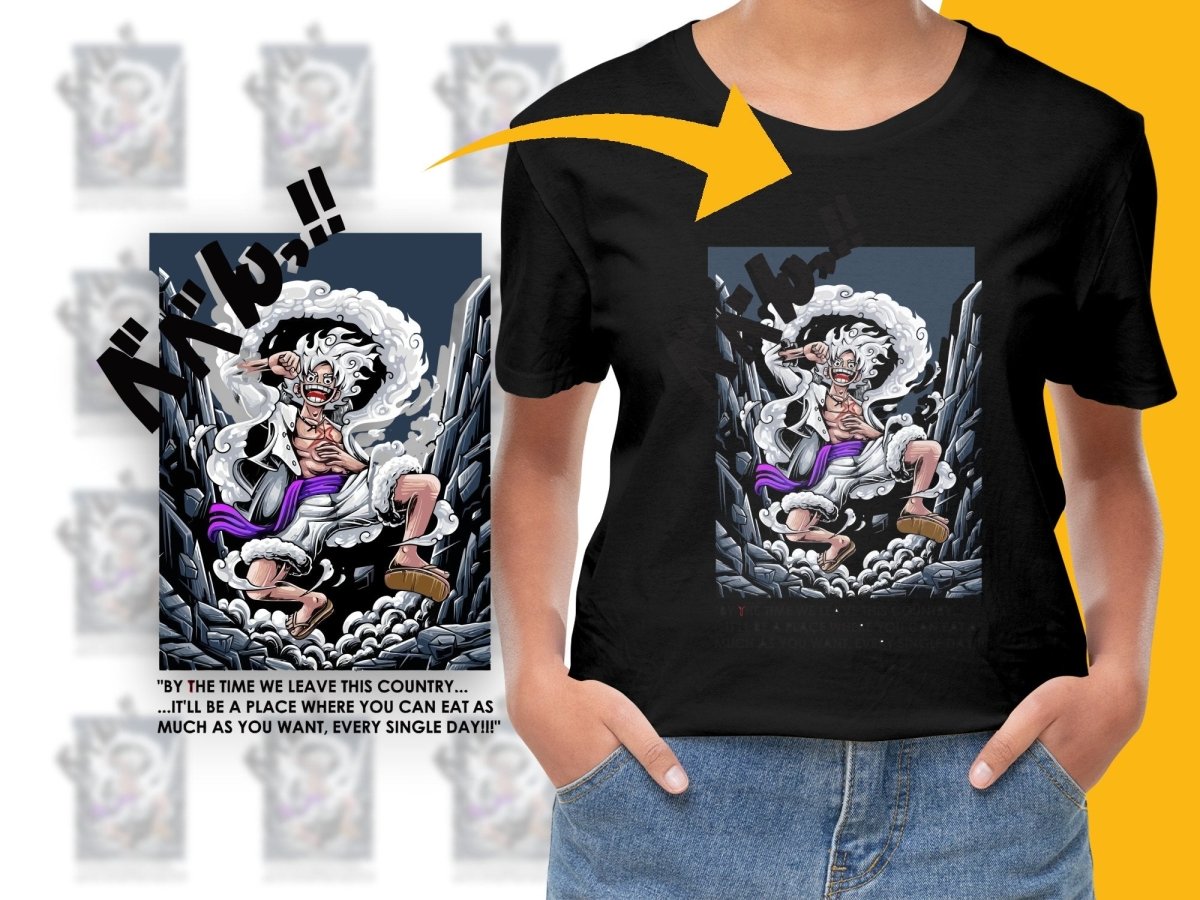 Exciting One Piece Gear Fifth Transformation PNG File - Teepew