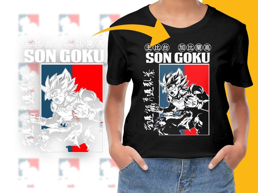Exciting Son Goku Graphic Anime Fan PNG File - Teepew
