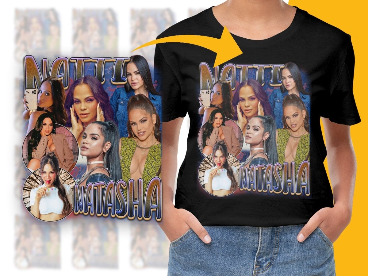 Exclusive Natti Natasha Bootleg Trendy Graphic PNG File - Teepew