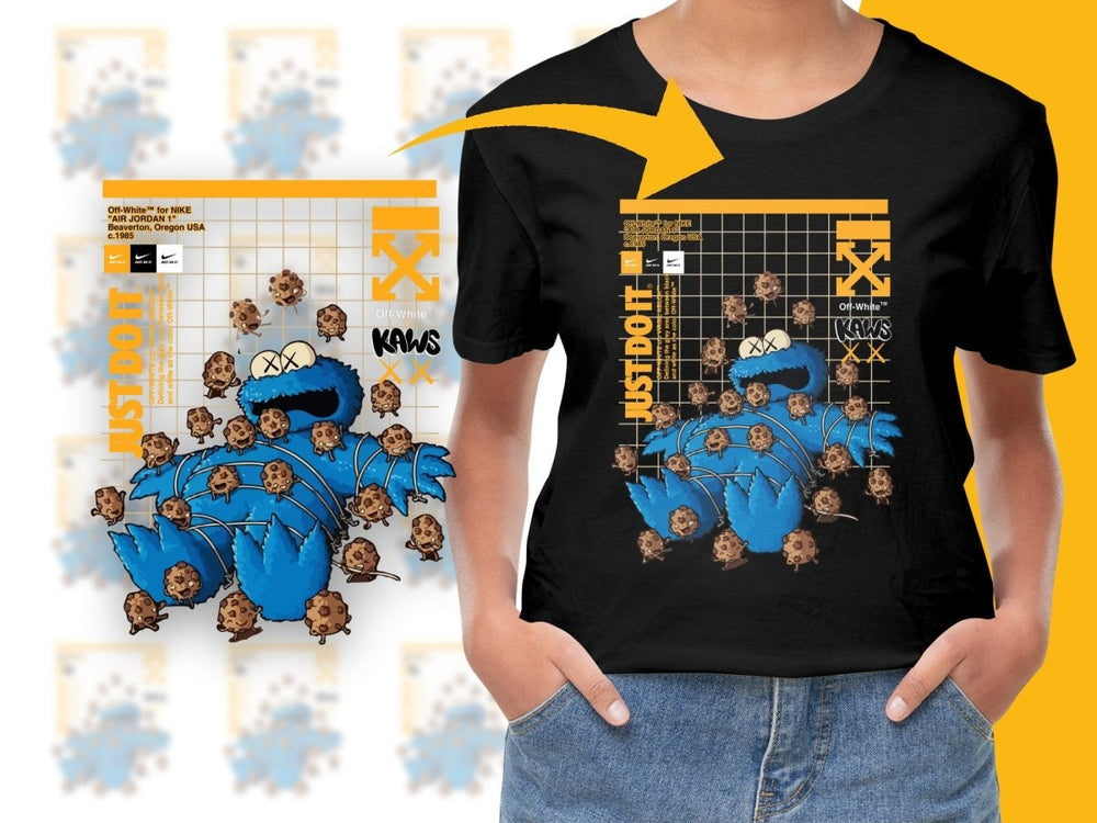 Exclusive Off x Sport Brand and KAW Cookie Monster PNG File - Teepew
