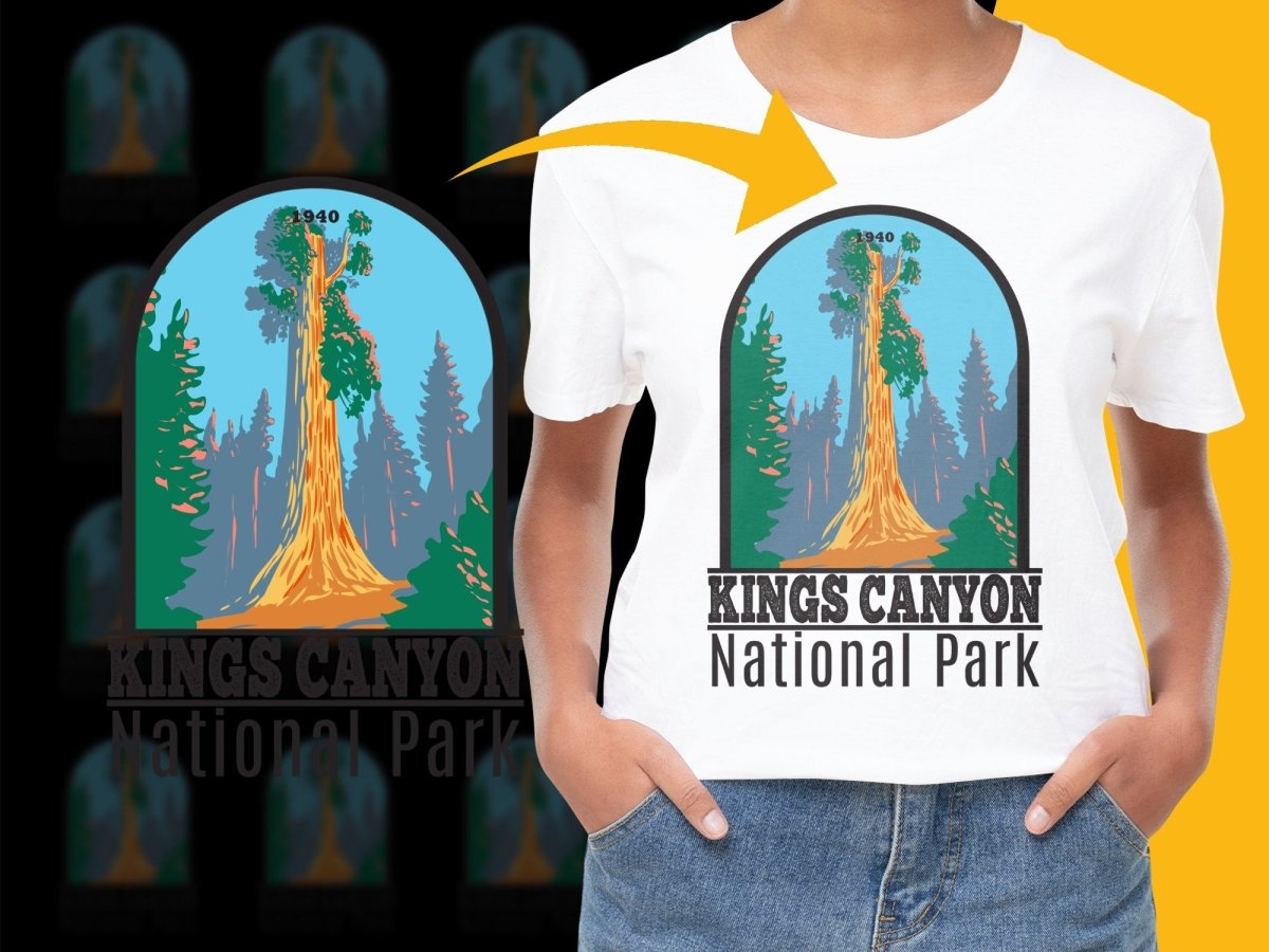 Explore Kings Canyon National Park Graphic Png Digital Download - Teepew
