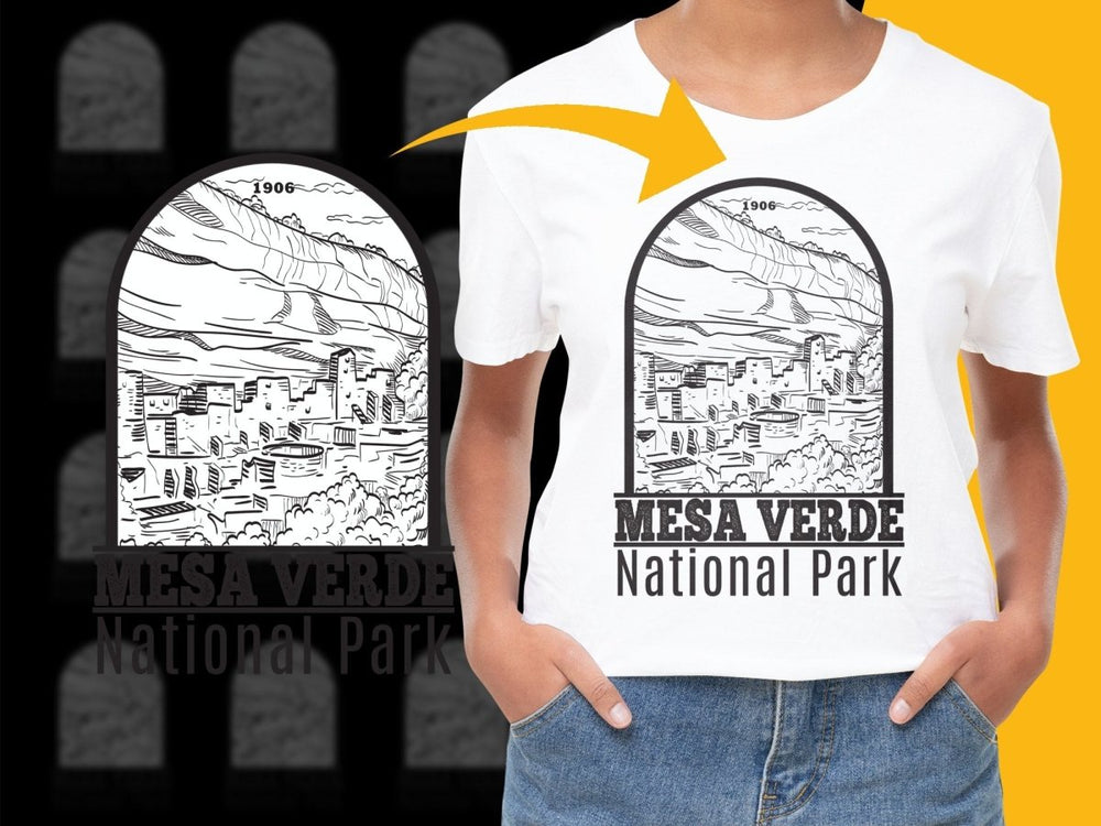Explore Mesa Verde National Park illustration PNG File - Teepew