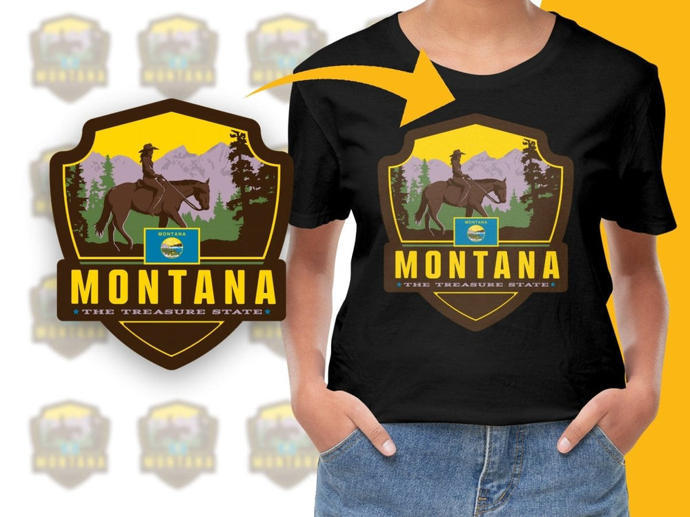 Explore Montana Treasure State Graphic Png Digital Download - Teepew