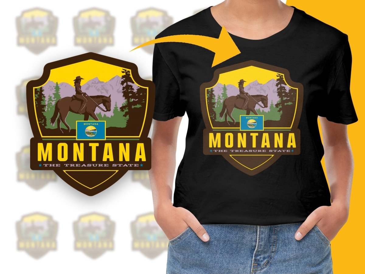 Explore Montana Treasure State Graphic Png Digital Download - Teepew