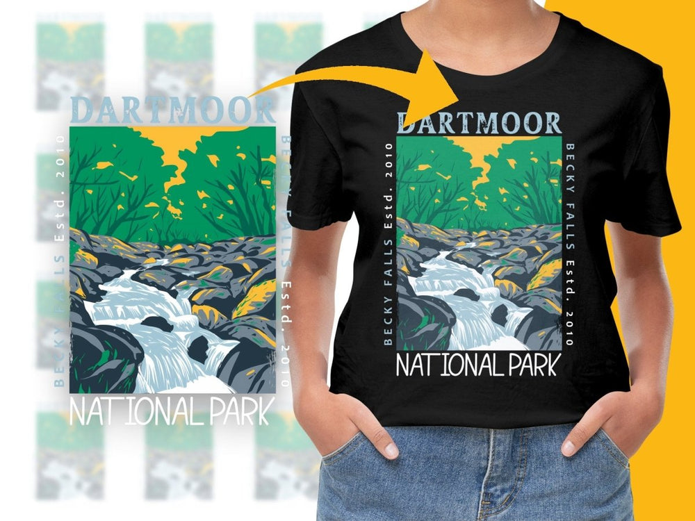 Explore Nature Dartmoor Becky Falls National Park Png Digital Download - Teepew