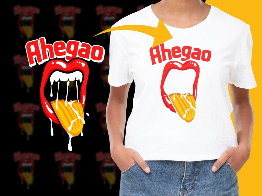 Eye - Catching Ahegao Design Novelty Graphic PNG File - Teepew
