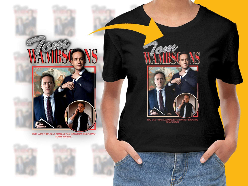 Tony Wambsons Graphic T-Shirt, Retro TV Show Parody, Fun Pop Culture Apparel, Unisex Black Tee, Unique Fashion Gift