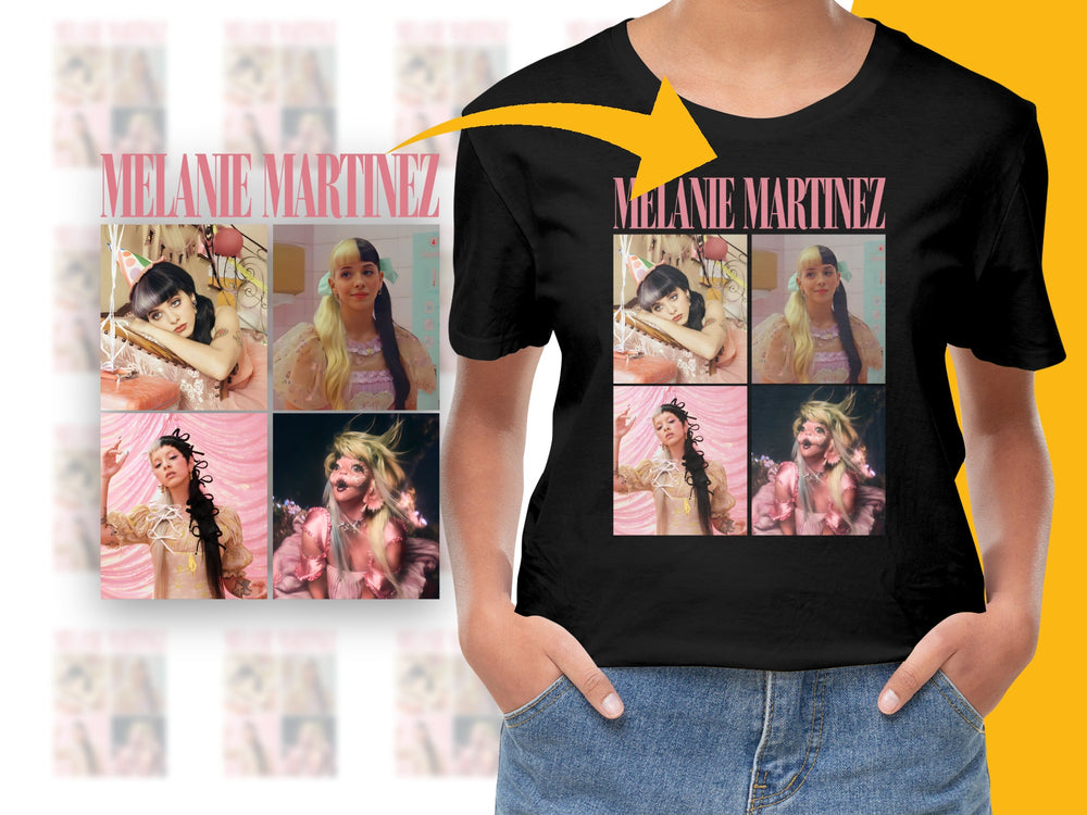 Melanie Martinez Collage T-Shirt, Pop Music Fan Merch, Graphic Tee, Vintage Style, Gift Idea