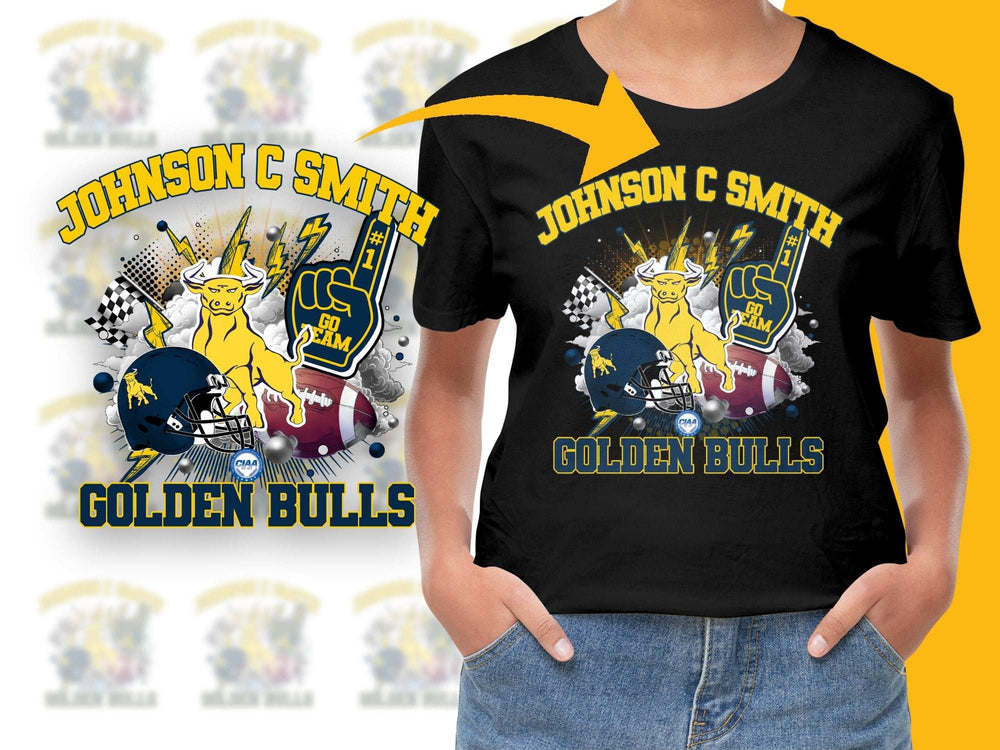 Johnson C Smith Golden Bulls T-Shirt, Graphic Tee, Sports Fan Apparel, College Football Shirt