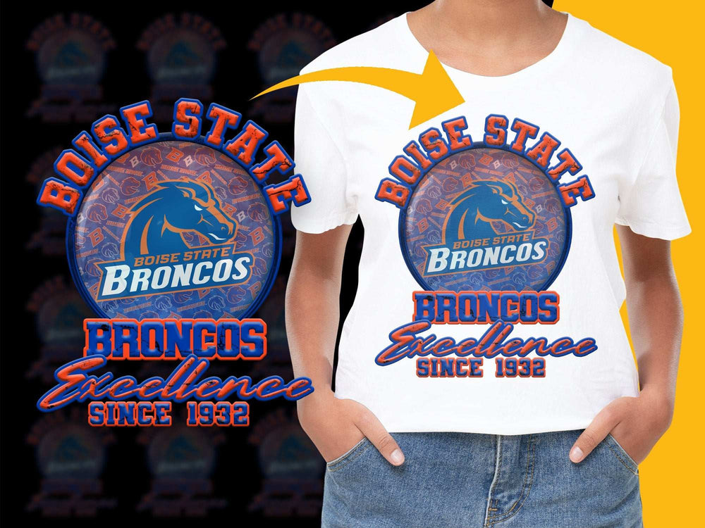 Boise State Broncos T-Shirt Vintage Graphic Tee Excellence Since 1932 Unisex