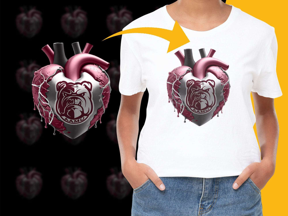 Anatomical Heart Graphic T-Shirt, Gothic Style Heart Print, Unique Unisex Tee, Bold Fashion Statement Top
