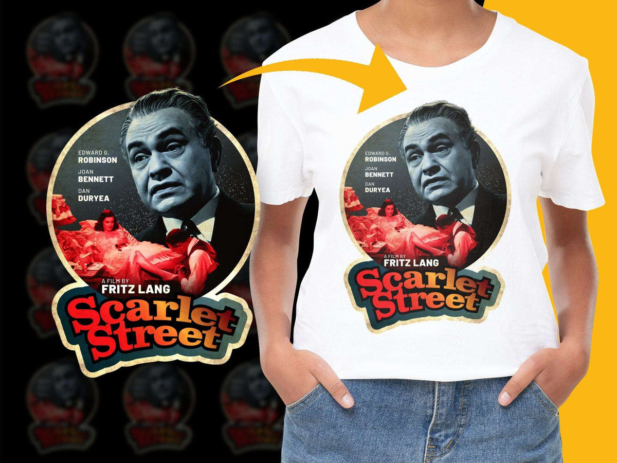 Vintage Scarlet Street Movie T-Shirt, Classic Film Tee, Edward G. Robinson, 1940s Cinema Fashion, Unisex Graphic Shirt