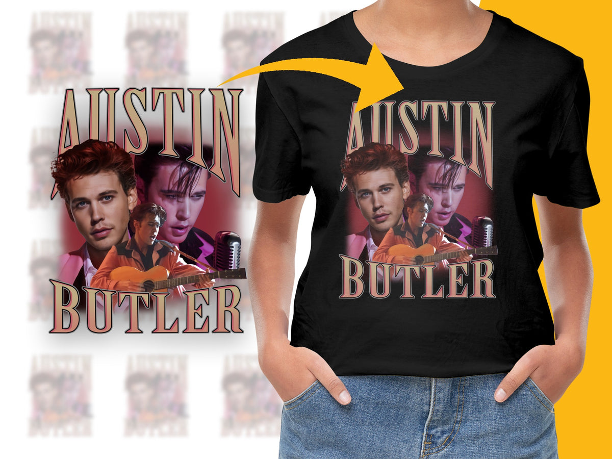 Austin Butler Graphic T-Shirt, Vintage Style Celebrity Tee, Unisex Fan Merchandise, Pop Culture Apparel