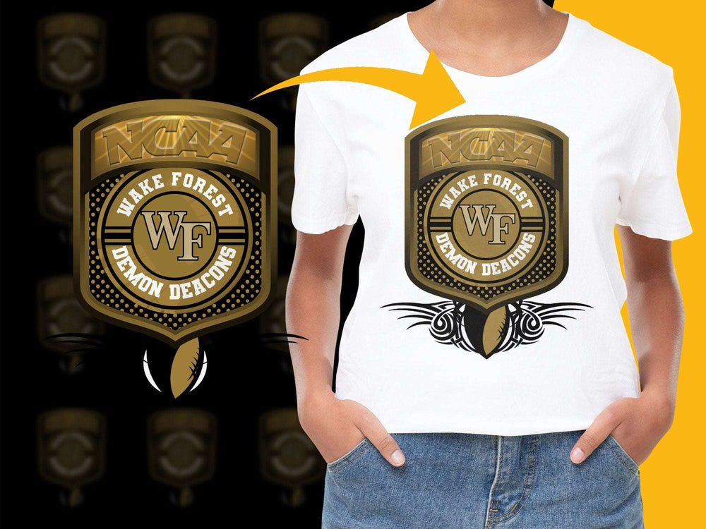 Wake Forest Demon Deacons NCAA Logo T-Shirt, College Sports Fan Apparel, Unisex Graphic Tee