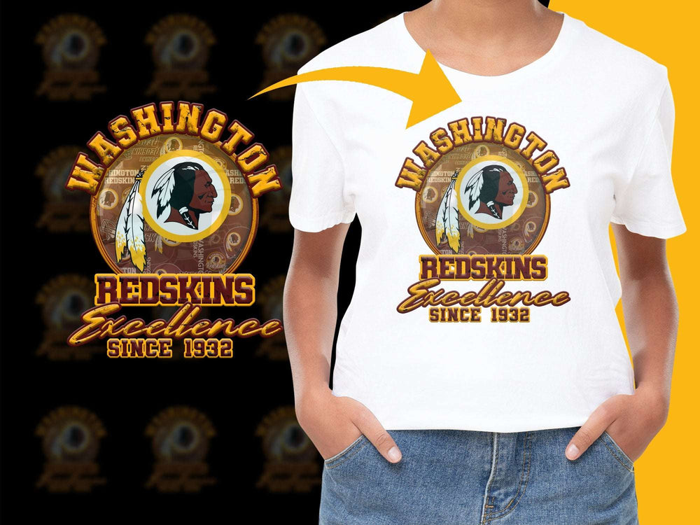 Washington Redskins Excellence T-Shirt, Vintage Logo Graphic Tee, Casual Fan Apparel, Since 1932 Design