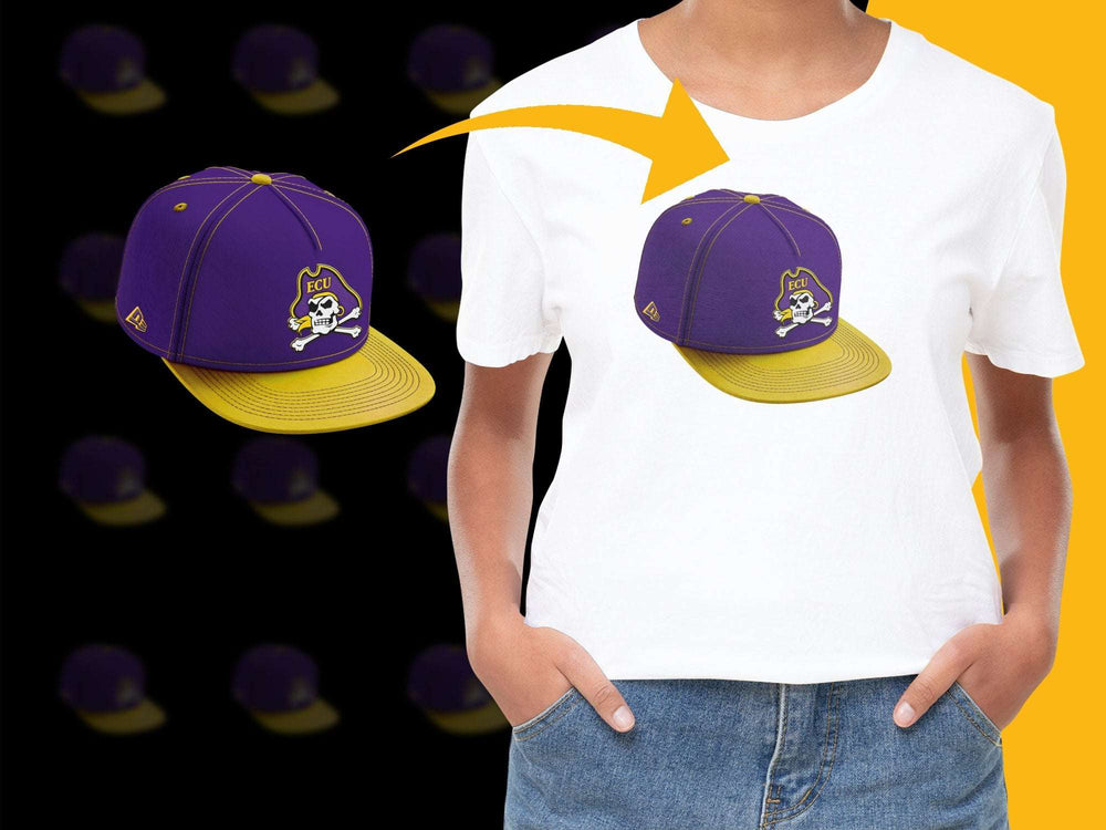 Trendy Purple and Gold Baseball Cap and T-Shirt Set, Casual Sports Apparel, Unisex Fashion