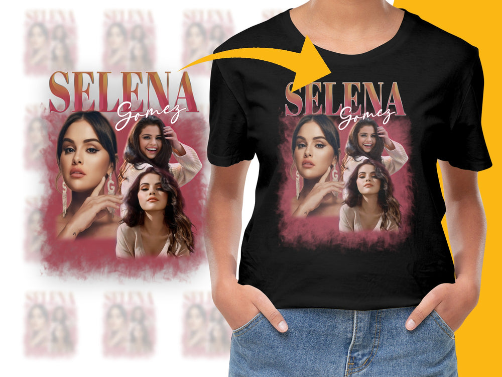 Selena Gomez Fan T-Shirt, Pop Star Graphic Tee, Trendy Music Artist Merchandise, Soft Cotton Top