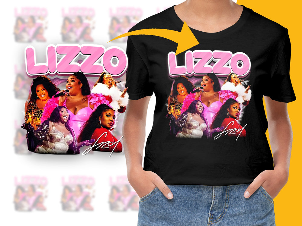 Lizzo Graphic T-Shirt, Pop Music Fan Tee, Unisex Black Concert Shirt, Gift for Music Lovers