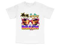 Load image into Gallery viewer, Salty Beach T-Shirt, Tropical Sunset Palm Trees Graphic Tee, Summer Vacation Fashion, Unisex Shirt