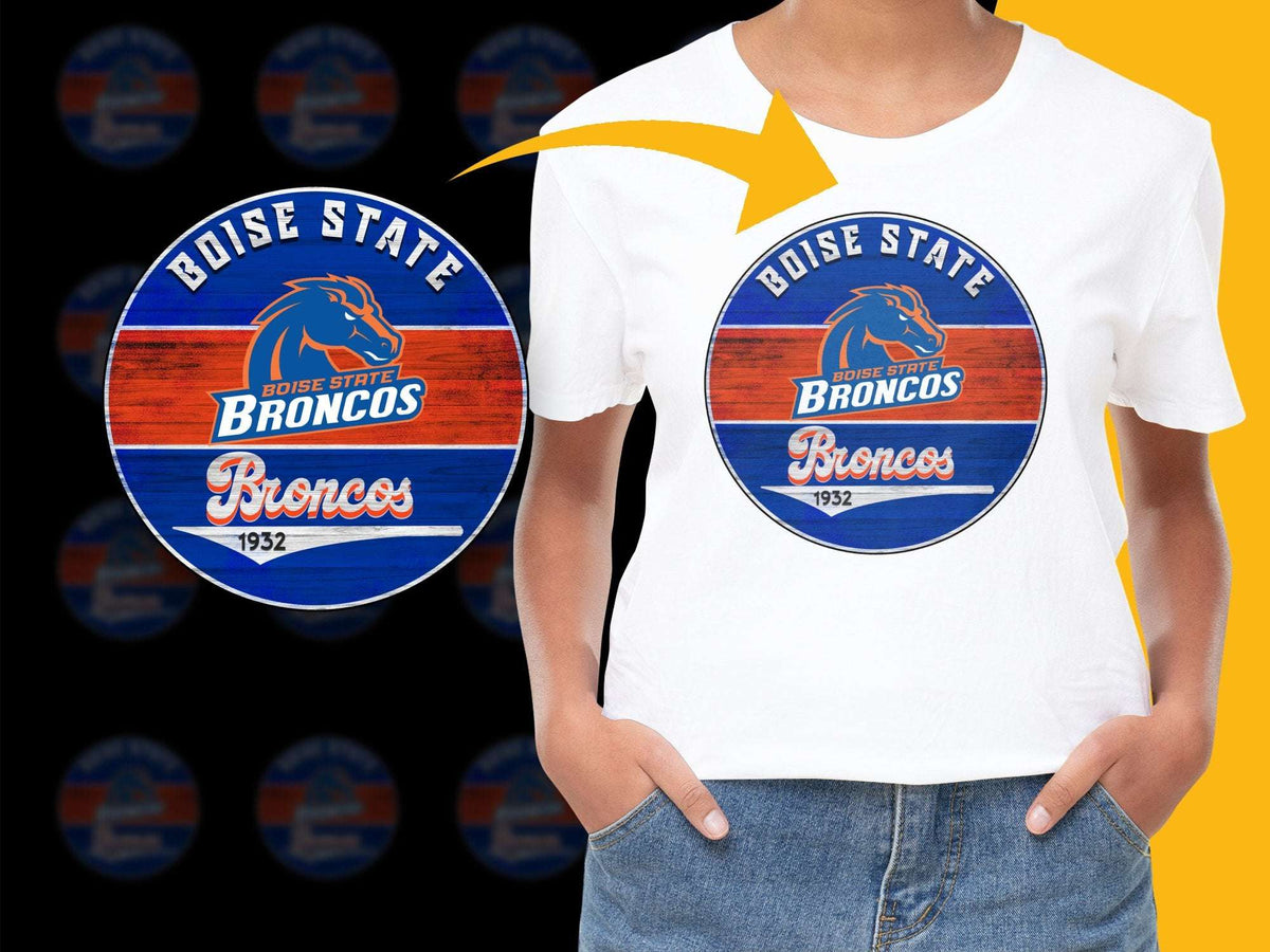 Boise State Broncos 1932 Logo T-shirt, College Sports Fan Apparel, Vintage Graphic Tee