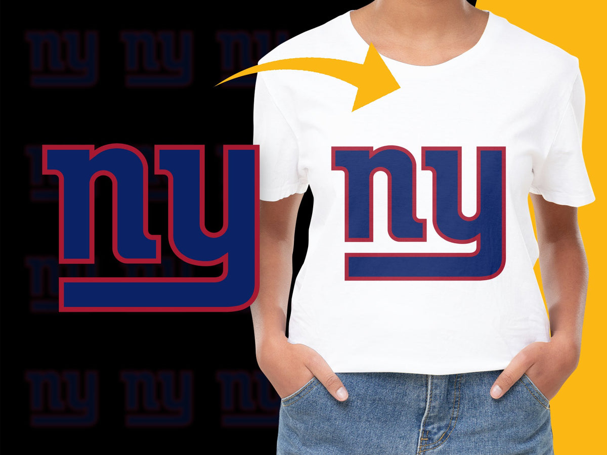 NY Graphic T-Shirt, Bold Red and Blue Letter Print, Unisex Casual Tee, Stylish Urban Apparel