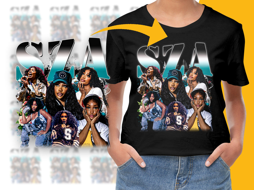 SZA Graphic T-Shirt, Vintage Style Hip-Hop Tee, Unisex Music Artist Fashion Top, Urban Streetwear, Trendy Casual Clothing
