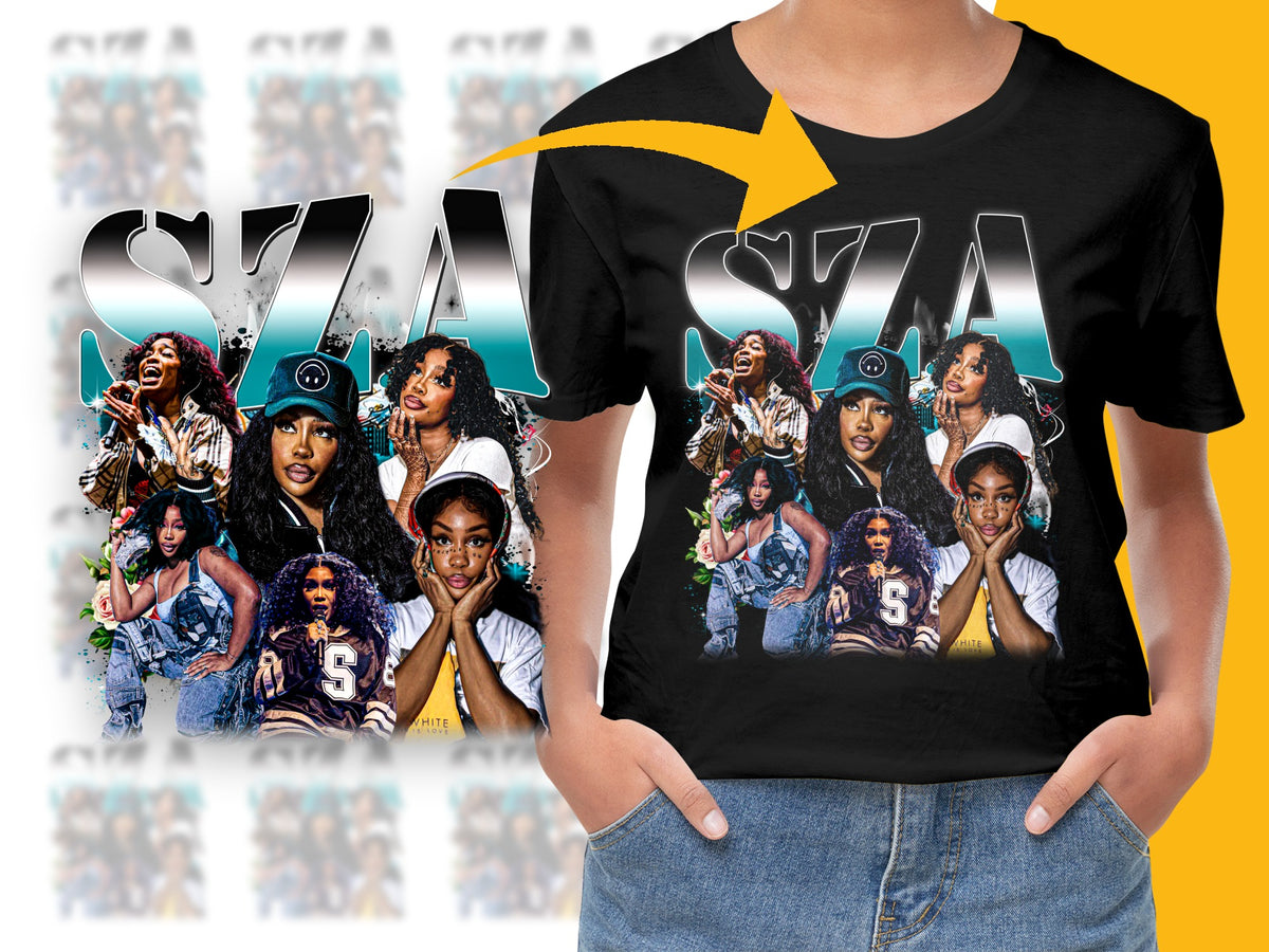 SZA Graphic T-Shirt, Vintage Style Hip-Hop Tee, Unisex Music Artist Fashion Top, Urban Streetwear, Trendy Casual Clothing