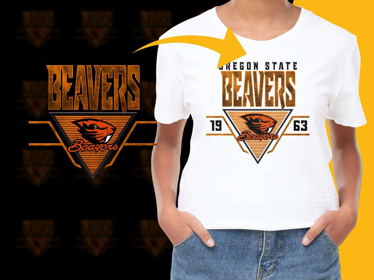 Oregon State Beavers T-Shirt, Vintage Logo Design, College Sports Apparel, 1963 Retro Style Tee