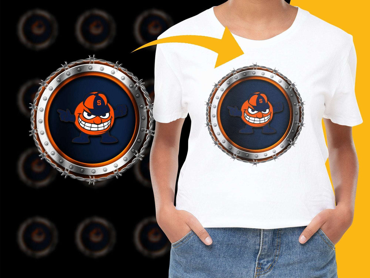 Funny Orange Monster Graphic T-Shirt, Cool Cartoon Character, Casual Unisex Tee, Kids and Adults Sizes Available
