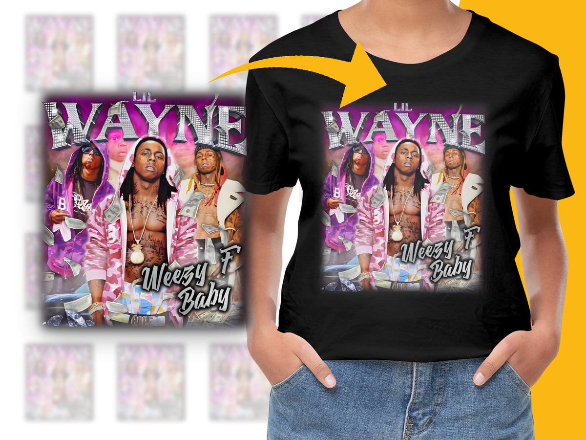Lil Wayne Graphic T-Shirt, Hip Hop Music Tee, Weezy F Baby, Fan Apparel, Unique Gift Idea, Urban Streetwear Style, Bold Colorful Design.