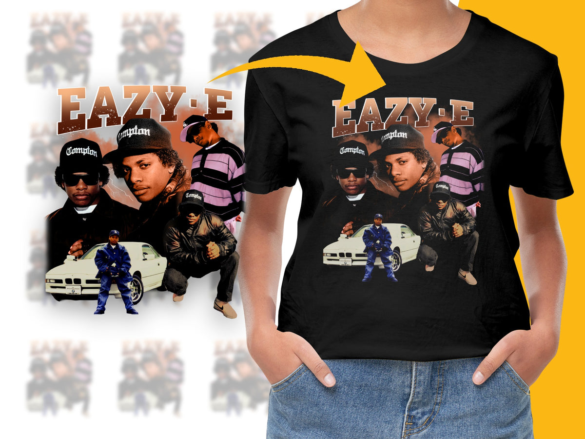 Vintage Eazy-E T-Shirt, Compton Hip Hop Legend Graphic Tee, 90s Rap Music Fashion, Unisex Clothing