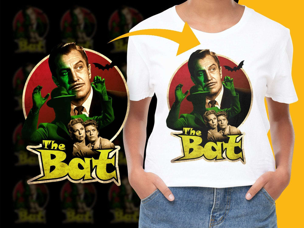 Vintage Horror Movie T-Shirt, 'The Bat' Classic Film Graphic Tee, Retro Style Cotton Shirt, Unisex Fashion