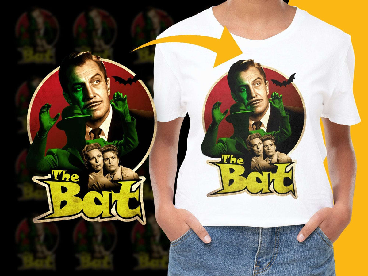 Vintage Horror Movie T-Shirt, 'The Bat' Classic Film Graphic Tee, Retro Style Cotton Shirt, Unisex Fashion