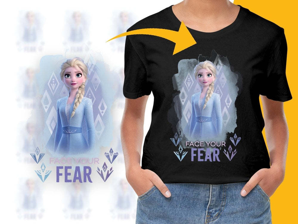 Face Your Fear with Elsa Christmas PNG File - Teepew
