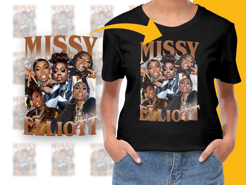 Missy Elliott Fan T-Shirt, Vintage Hip Hop Music Tee, Graphic 90s Style Shirt, Urban Fashion Top