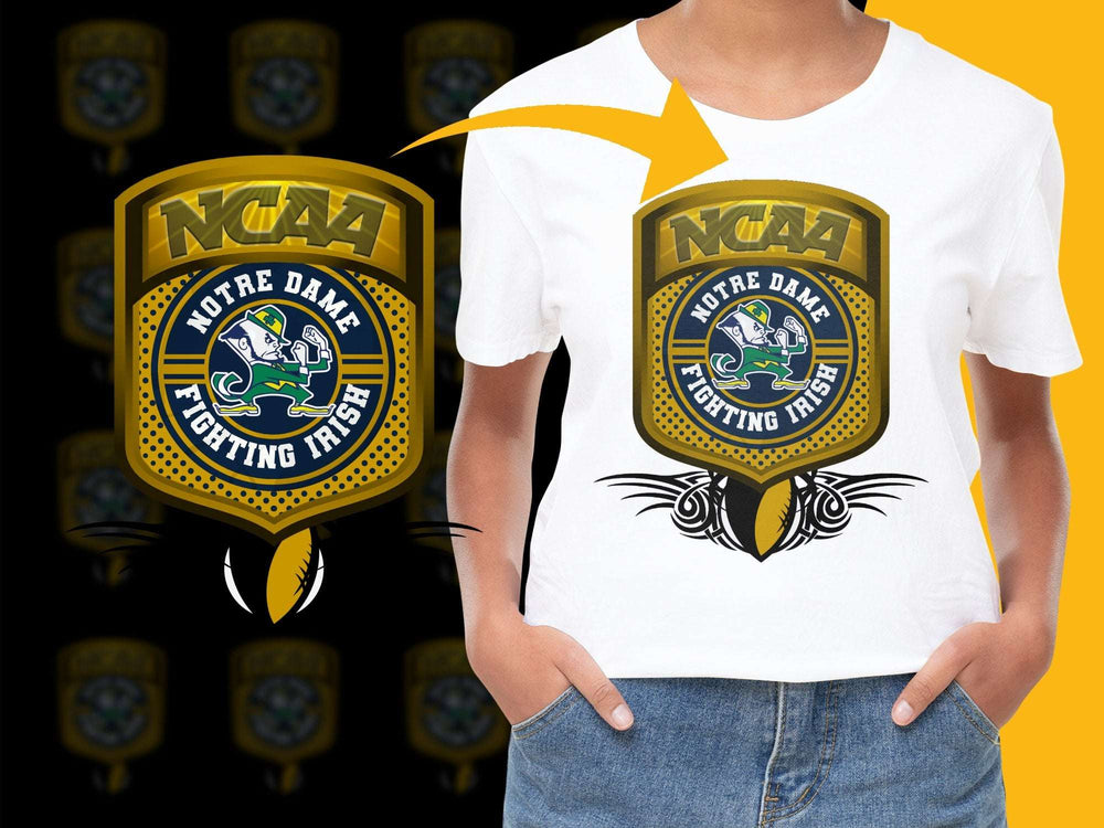 Notre Dame Fighting Irish NCAA Logo T-Shirt, College Sports Fan Apparel, Unisex Graphic Tee